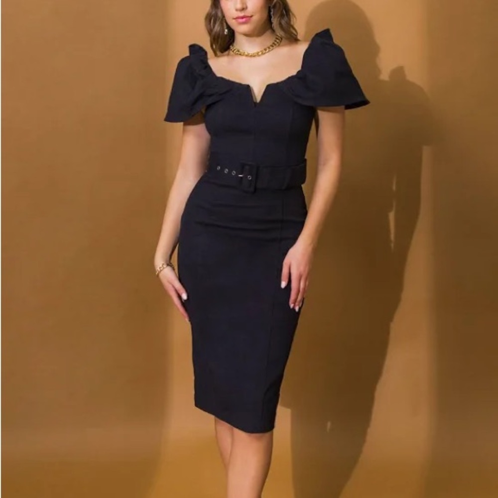 Flying Tomato Black Dress Small